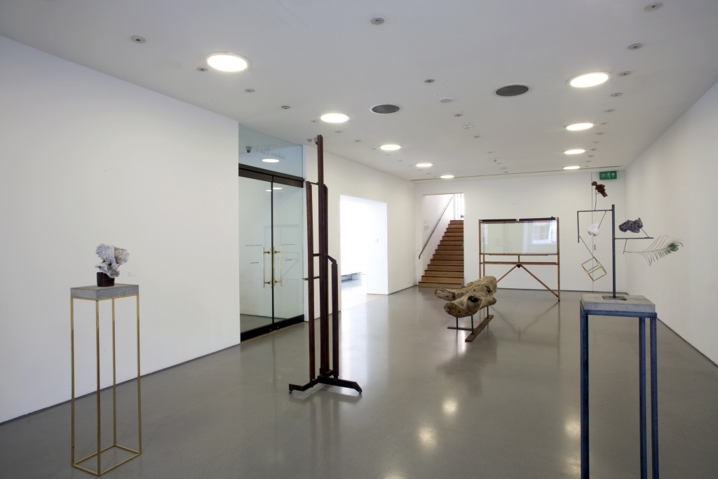 Installation view of the Carol Bove / Carlo Scarpa exhibition at the Henry Moore Institute