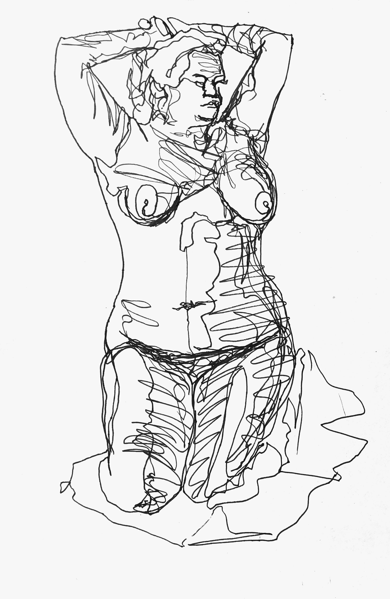 10 minute life drawing-drawing-2-10min