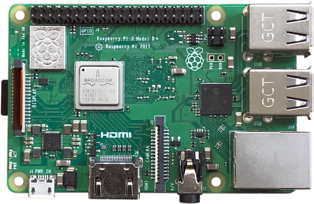 A Raspberry Pi 3 Model B+