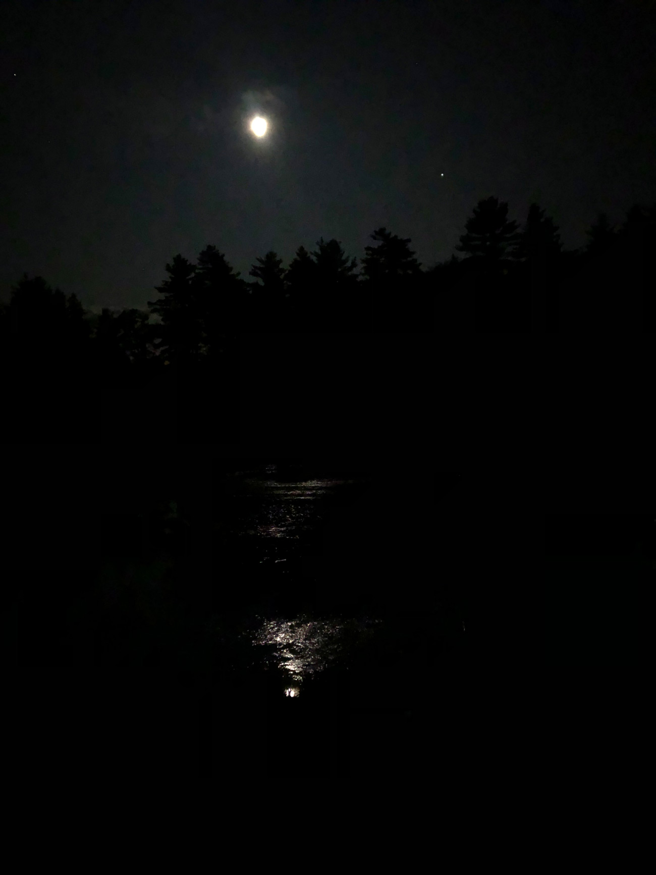Ossipee River at night