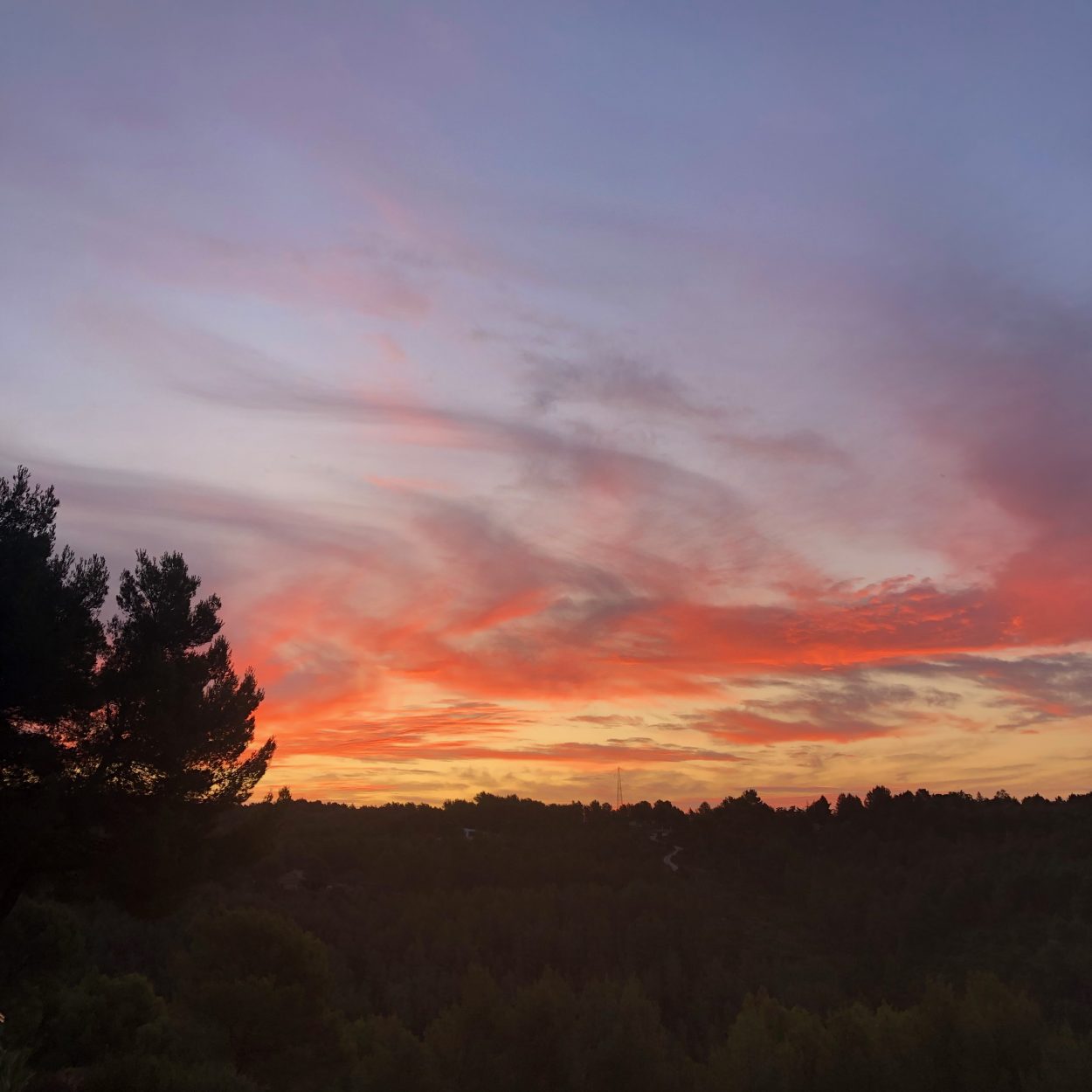 Sunrise in October in Ceyreste, France