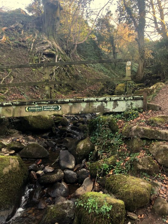A bridge over a stream in Addingham, West Yorkshire