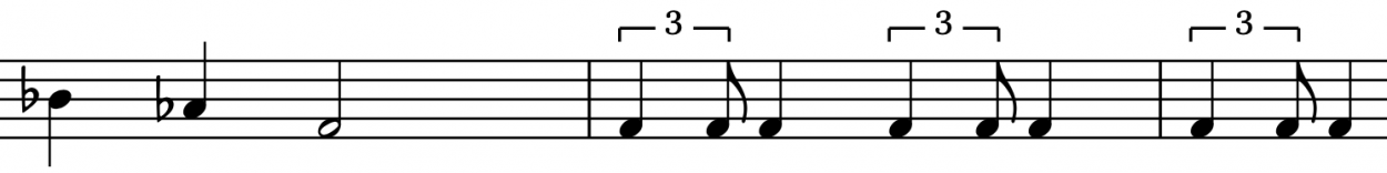 Musical notation of a White-throated Sparrow from Brooklyn
